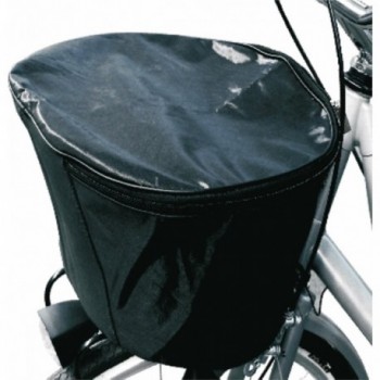 Black Nylon Basket Cover with Zip for Oval Baskets - Protection & Style - 1