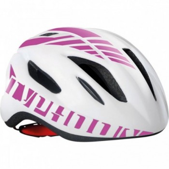 Casque MVTEK Typhoon Blanc/Fuchsia Taille L (58/61 cm) - Léger 235g, Certifié EN1078 - 1