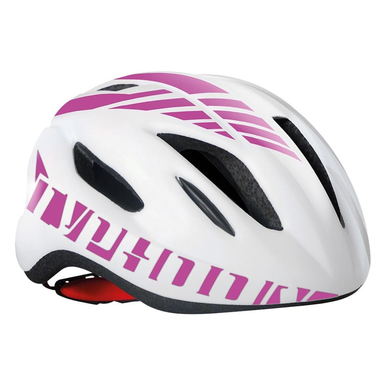 Casque MVTEK Typhoon Blanc/Fuchsia Taille L (58/61 cm) - Léger 235g, Certifié EN1078 - 1