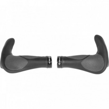 Coppia Manopole Ergonomiche VELO Ergogel D3 con Gel, 138 mm, Nero/Grigio - 1 - Manopole - 0887539037864