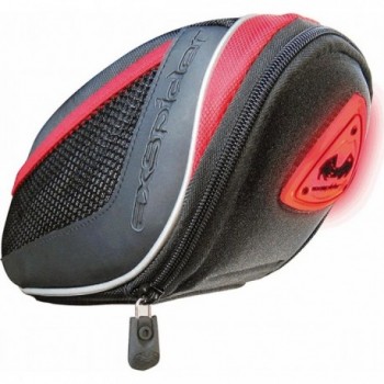 1.8L Underseat Bag with Integrated LED Black/Red - EXSPIDER - 1