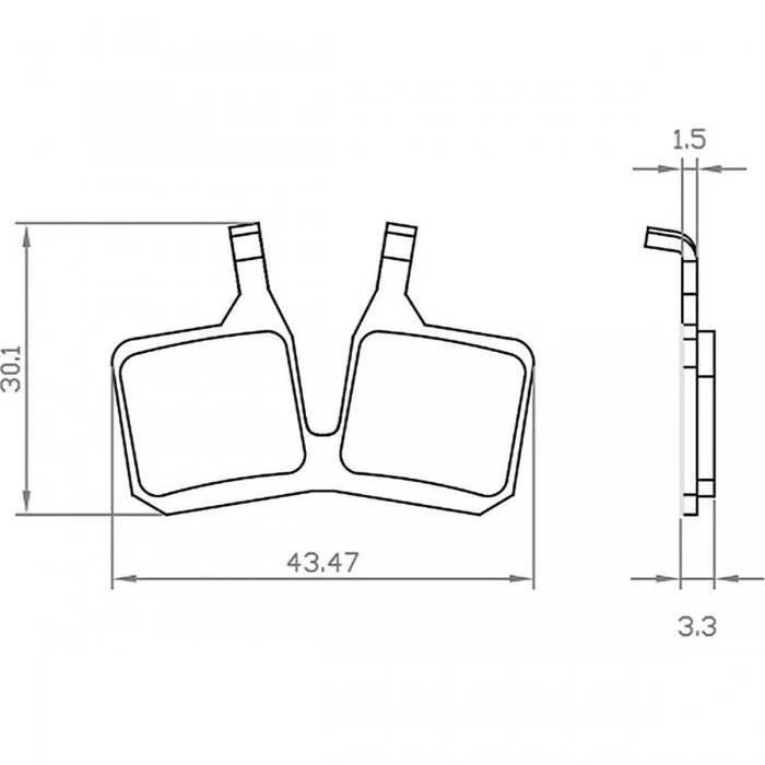 Pastiglie Freno Magura MT5 per E-bike - Set Organico Compatibile con Modelli MT7 e MT5 - 1 - Pastiglie - 8059796062909