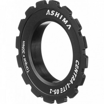 Bague Filetée Center Lock en Aluminium Noir - ASHIMA, Légère et Résistante - 1