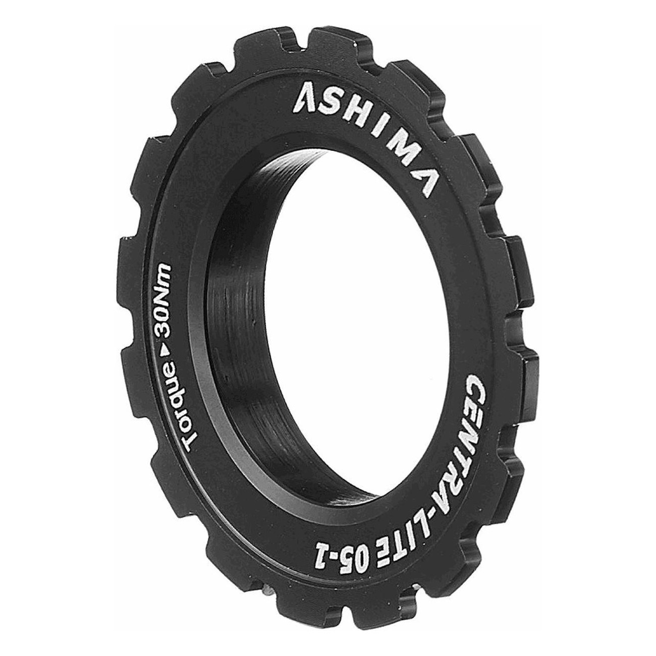 Bague Filetée Center Lock en Aluminium Noir - ASHIMA, Légère et Résistante - 1