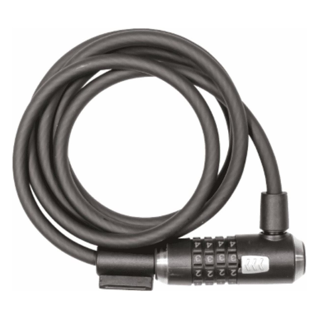 Kryptoflex Black Spiral Lock with Combination, Cable 10mm x 1800mm - 1