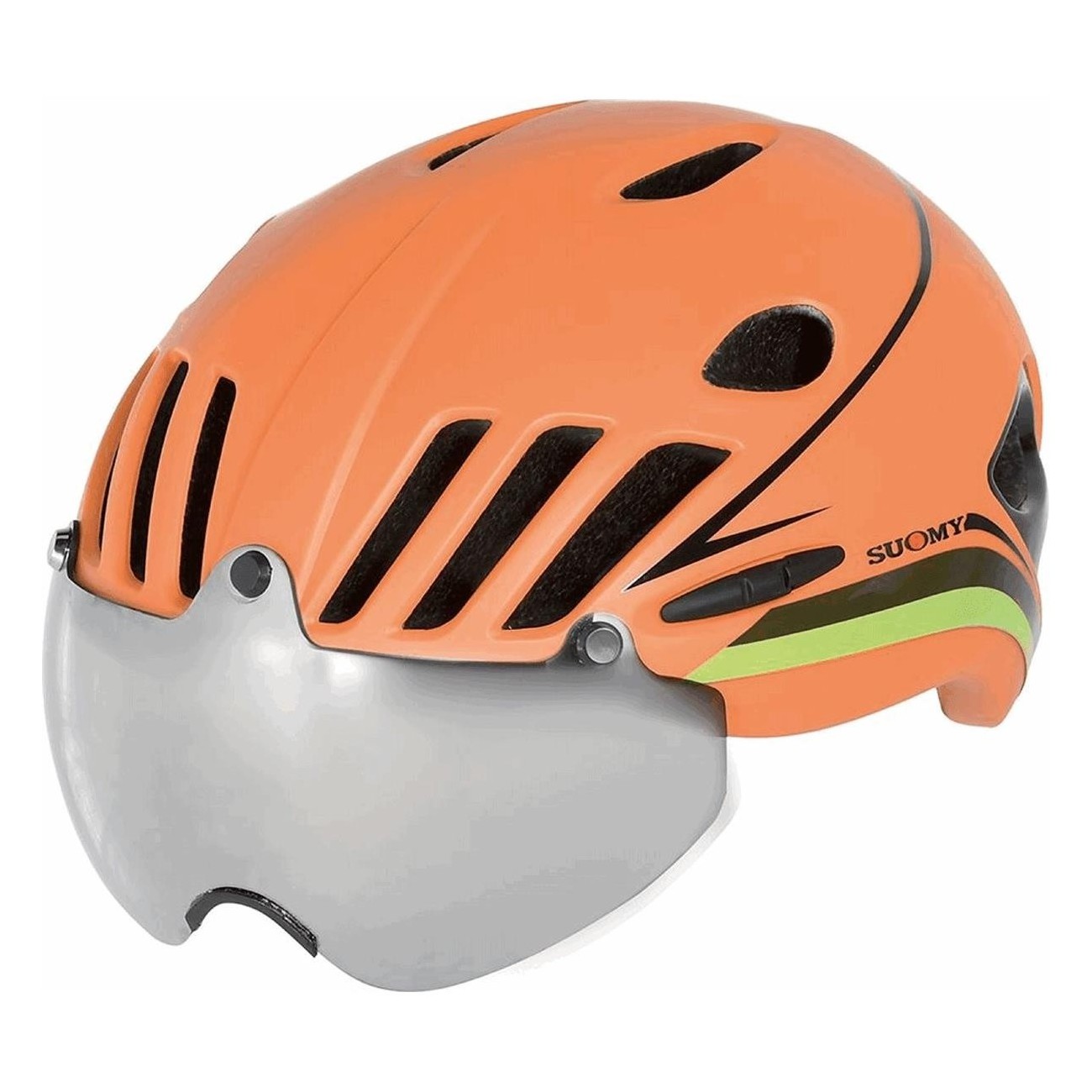 Casco VISION Arancio/Nero SUOMY - Taglia M (54/58cm), Peso 230g - 1 - Caschi - 8020838310227