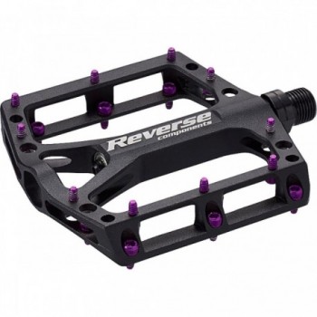 Pedal de Retroceso Black One Negro-Violeta para MTB - Diseño Elegante - 1