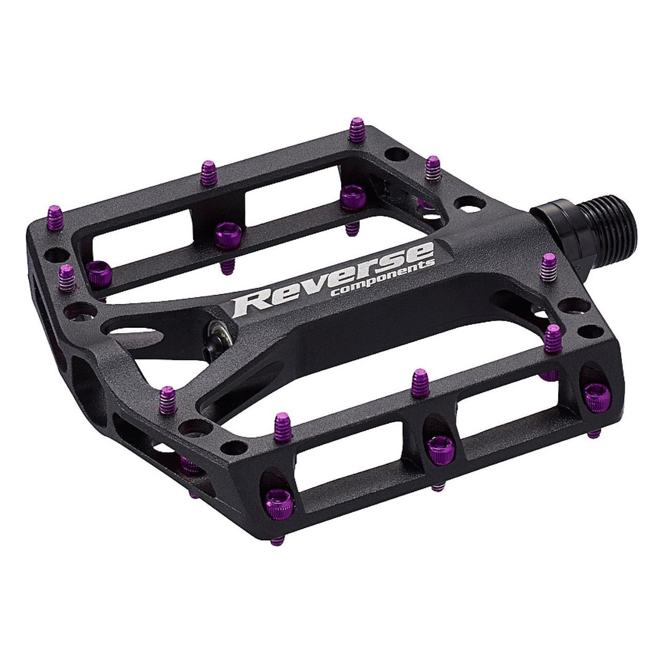 Pedal de Retroceso Black One Negro-Violeta para MTB - Diseño Elegante - 1