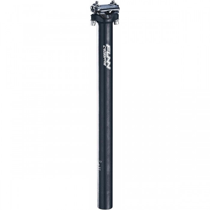 Crossfire Seatpost 31.6x400mm Alloy 6061 Black, 0mm Offset, 265g - 1