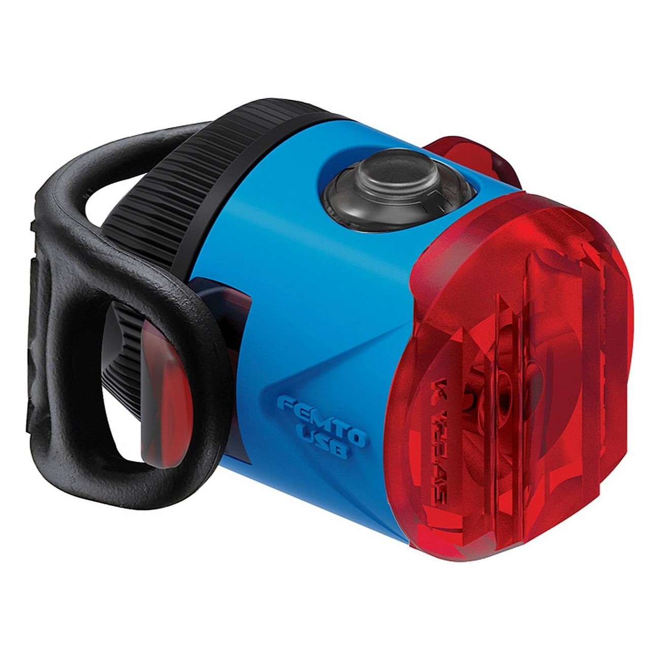 Blue USB LED Rear Light Femto StVZO, 8 Lumen, IPX7 Waterproof - 1