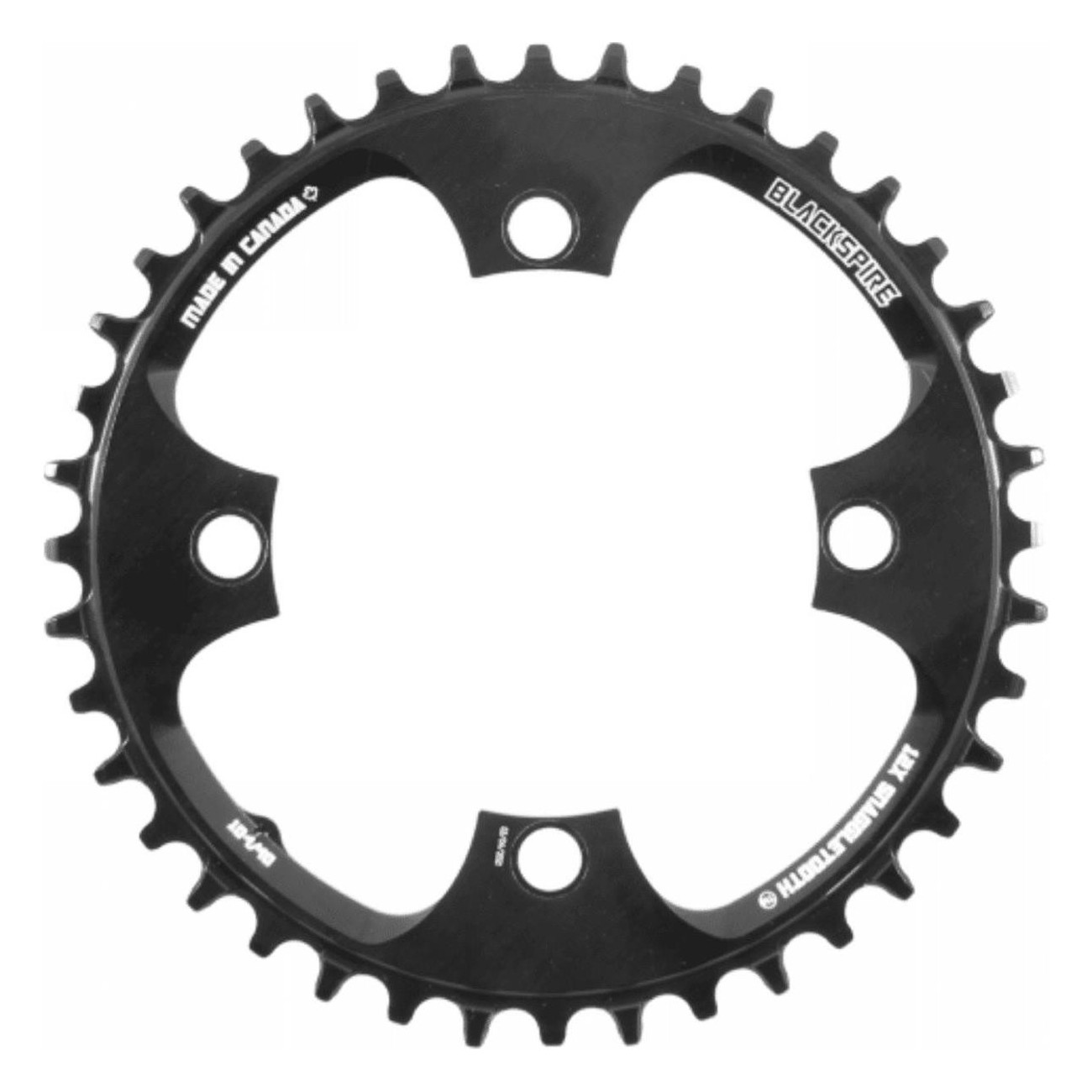 40T MTB Chainring 104BCD Snaggletooth Black Aluminum for 11v and 12v - 1