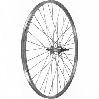 Roue Arrière 26 3/8 Aluminium pour Boyau 7 Vitesses à Filet avec Roulements - 1