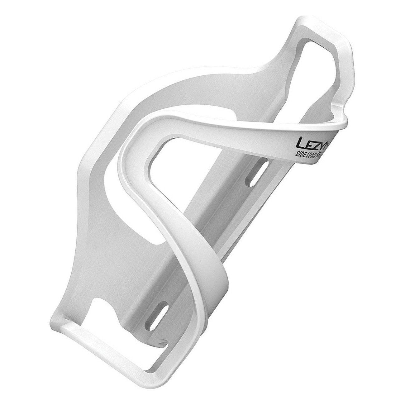 Lezyne Flow Cage SL-L White - Left Side Loading, Lightweight and Durable - 1