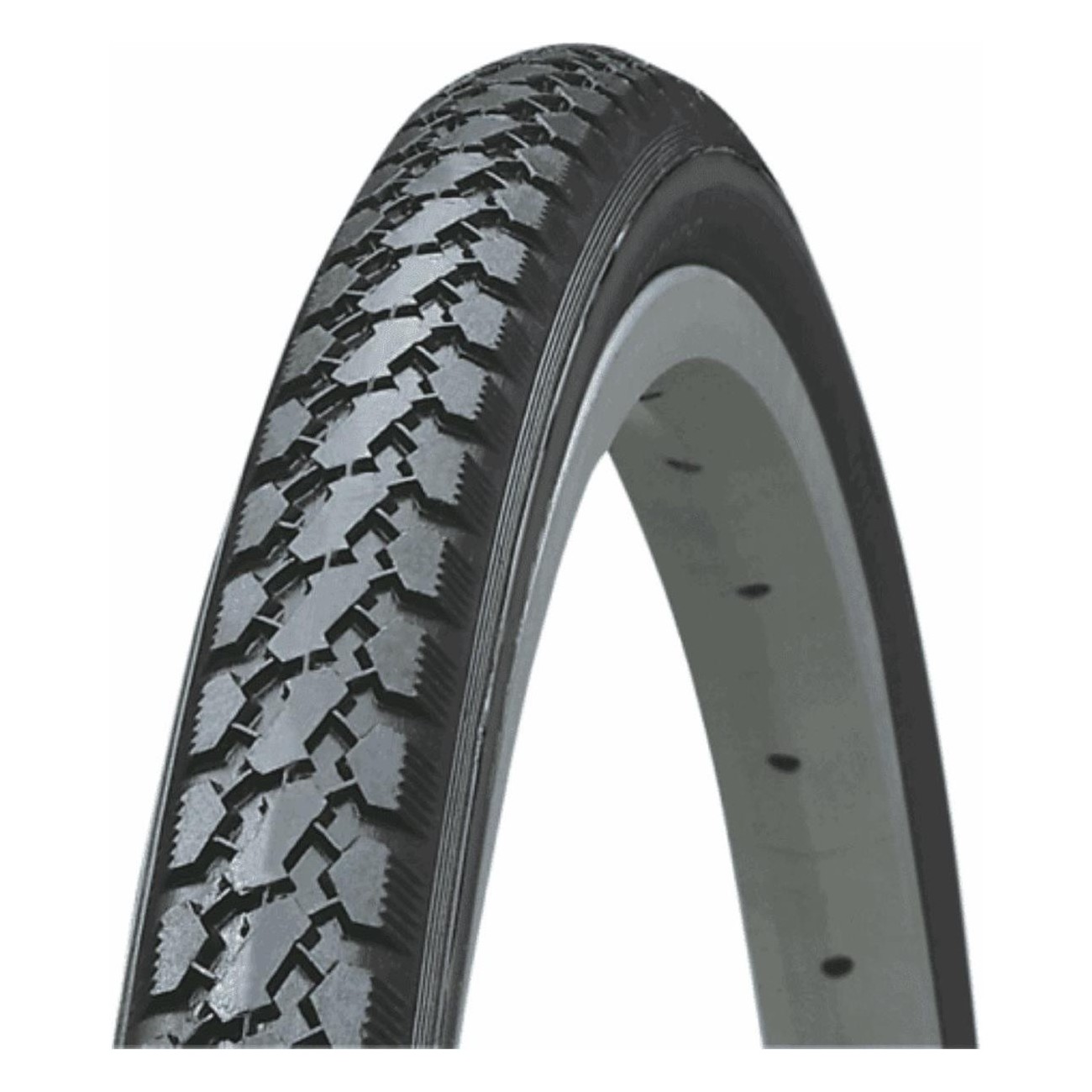 Black Tire 28x1 5/8 (700x35) for Urban Bike - 22 TPI, Ideal for City Roads - 1