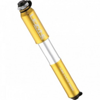 Lezyne CNC Pressure Drive Medium Manual Pump in Glossy Gold with Gauge - 1