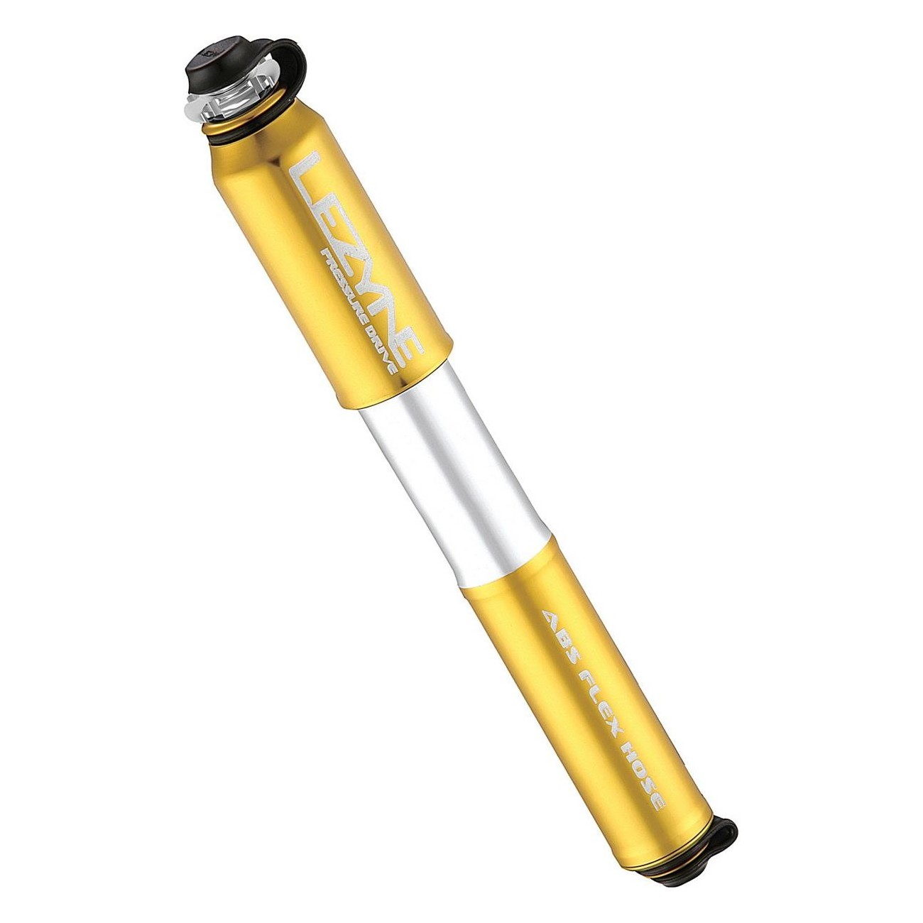 Lezyne CNC Pressure Drive Medium Manual Pump in Glossy Gold with Gauge - 1