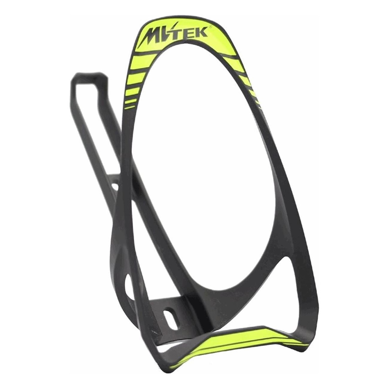  Porte-bidon Predator Ultralight 19g Noir/Jaune en Nylon et Carbone MVTEK  - 1