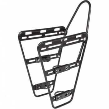 MVTEK Traveller Front Rack in Black Aluminum, 25kg Capacity, Universal Fit - 1