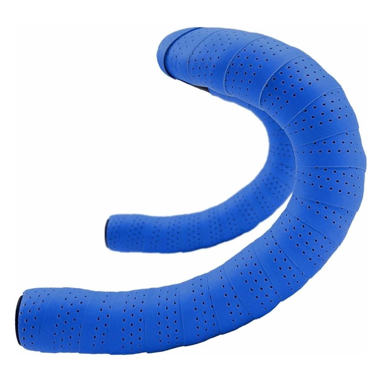 Nastro Manubrio EOLO SOFT Forato 3mm in PU+EVA Blu per Bici Fisse - Comfort e Grip Sicuro - 1 - Nastri manubrio - 8005586213662