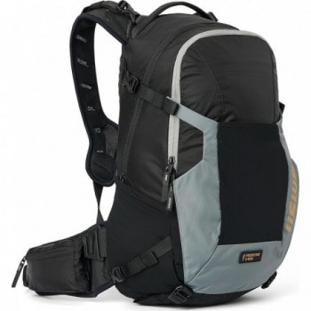 Sac à dos de protection USWE Watt 25L pour E-MTB, Noir-Gris, avec compartiment batterie et protection dorsale - 1