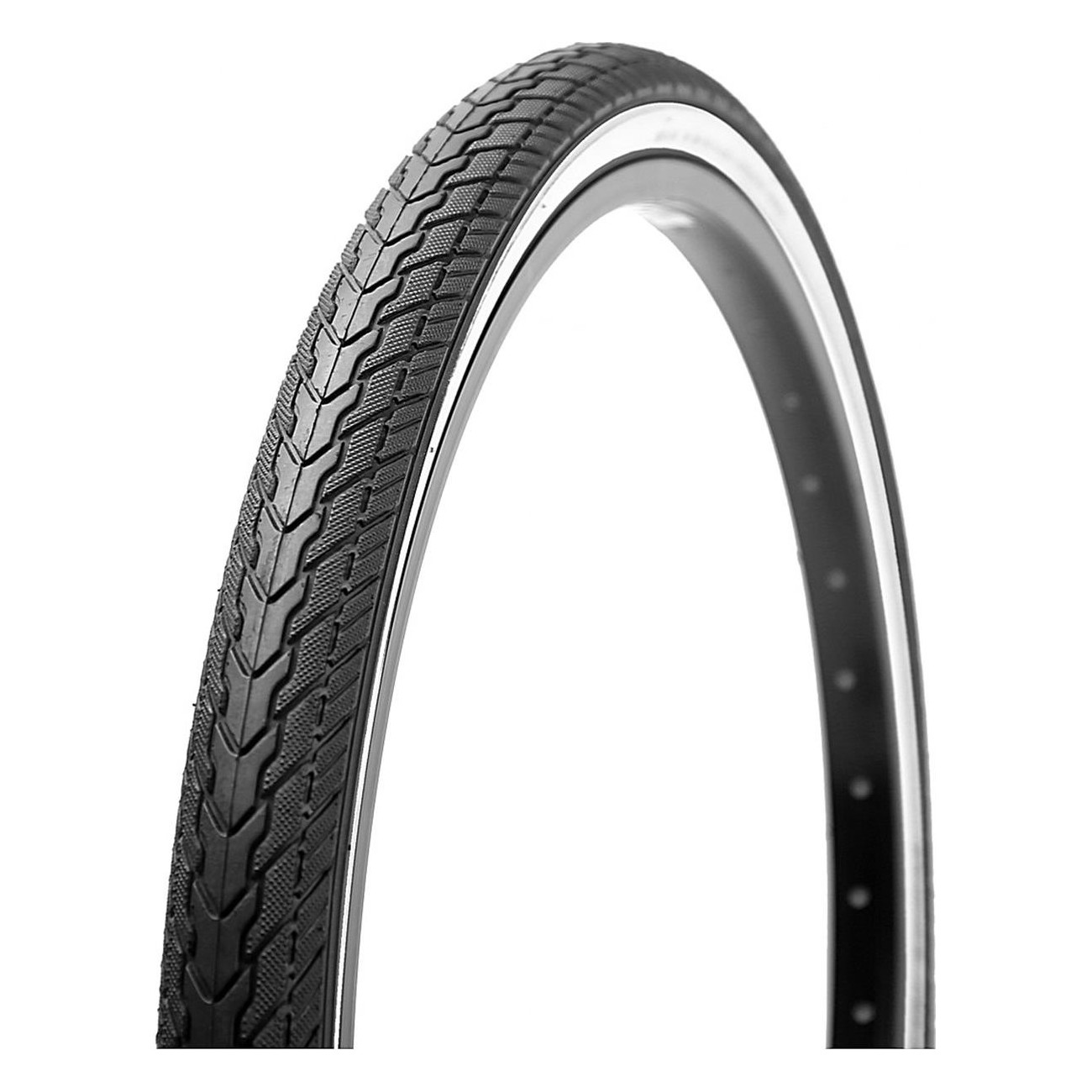 RITECH 26x1 3/8 (37-590) White/Black R210 Tire for City Trekking - 1