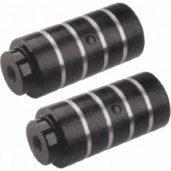 Reposapiés BMX Freestyle 14mm en Acero Negro y Plata MVTEK - 1