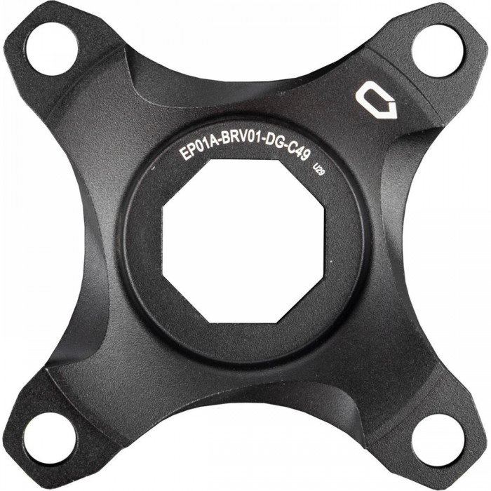 Black Anodized Aluminum Spider for Brose System, 49 mm Chain Line - 1