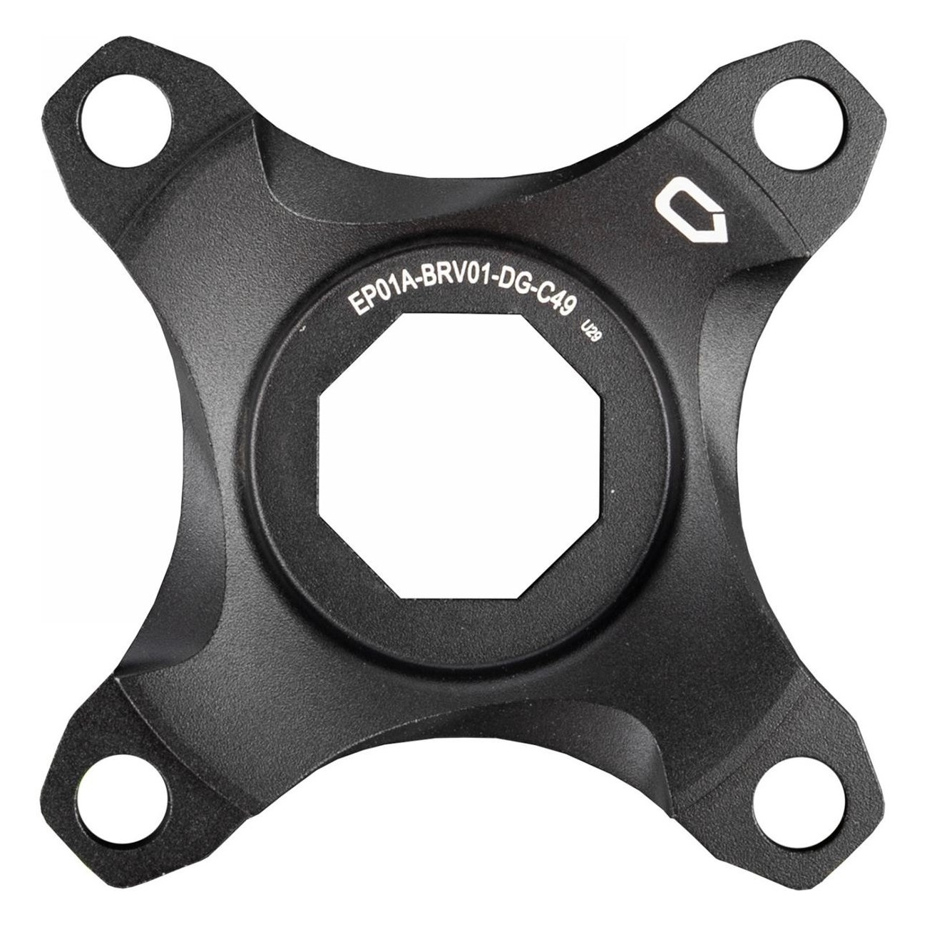 Schwarzes anodisiertes Aluminium Spider für Brose-System, 49 mm Kettenlinie - 1