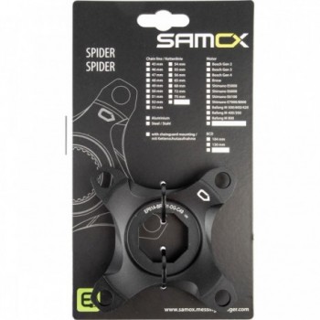 Spider in Alluminio Anodizzato Nero per Sistema Brose, Linea Catena 49 mm - 2 - Spider - 0887539037451