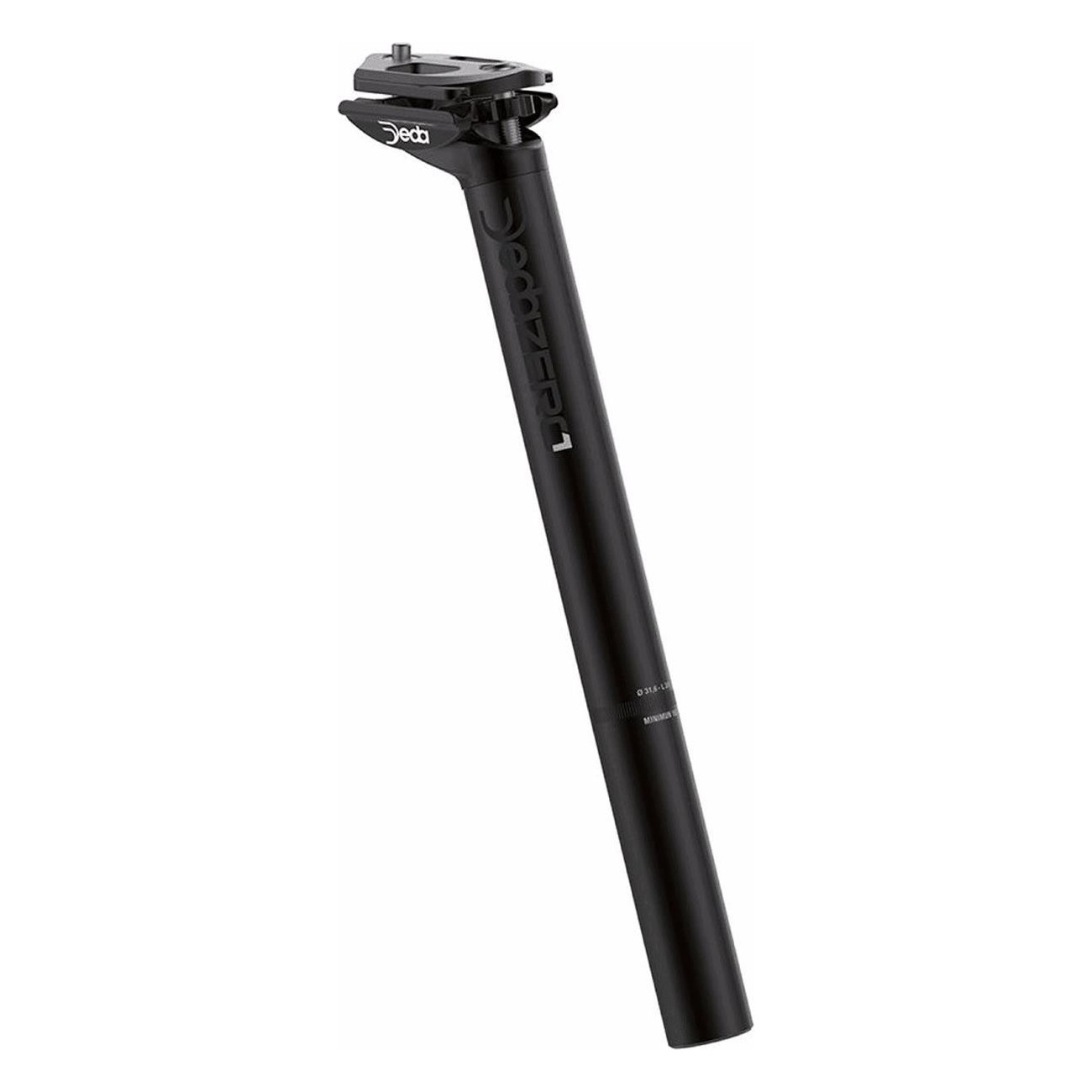 Deda ZERO1 Aluminum Seatpost - 31.6x350mm, 20mm Offset, Black - 1