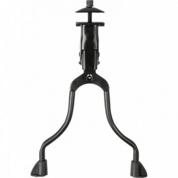 Soporte de bicicleta de acero negro con patas antideslizantes 26-28 pulgadas - 1