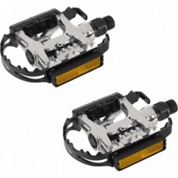 Pedali FPD NWL-273 Dual Function Compatibili Shimano - Nero/Silver - 1 - Pedali - 8051772121013