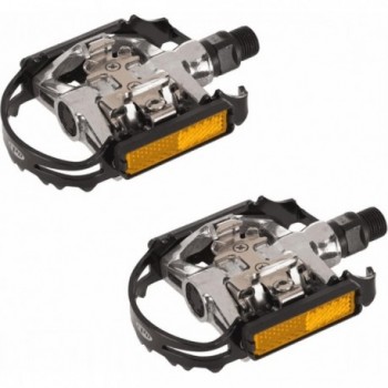 Pédales FPD NWL-273 Dual Function Compatibles Shimano - Noir/Argent - 2