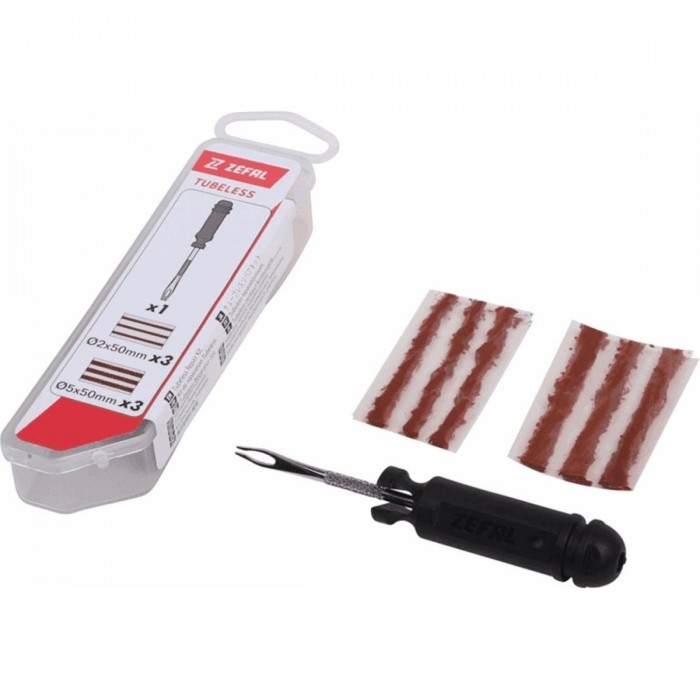 Tubeless Bike Repair Kit - 6 Pieces with Foldable Box - 1