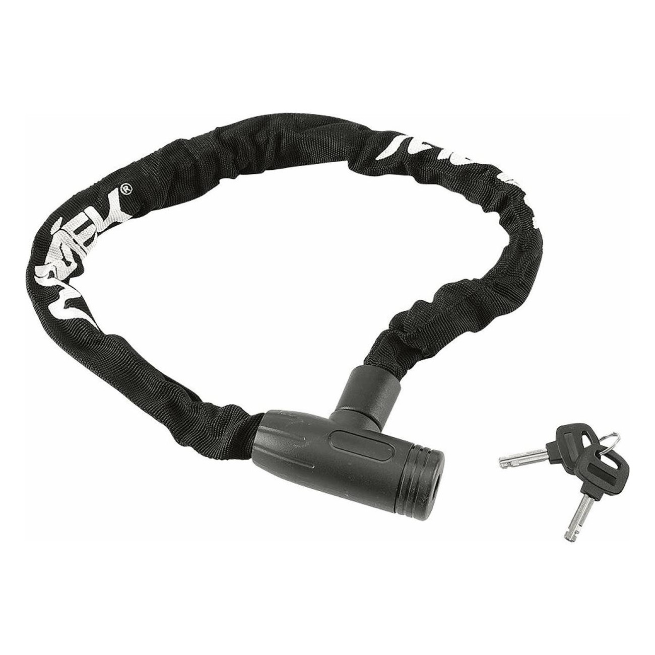 MVTEK 8mm x 900mm Steel Chain Lock with Key - Bike & Scooter Security - 1