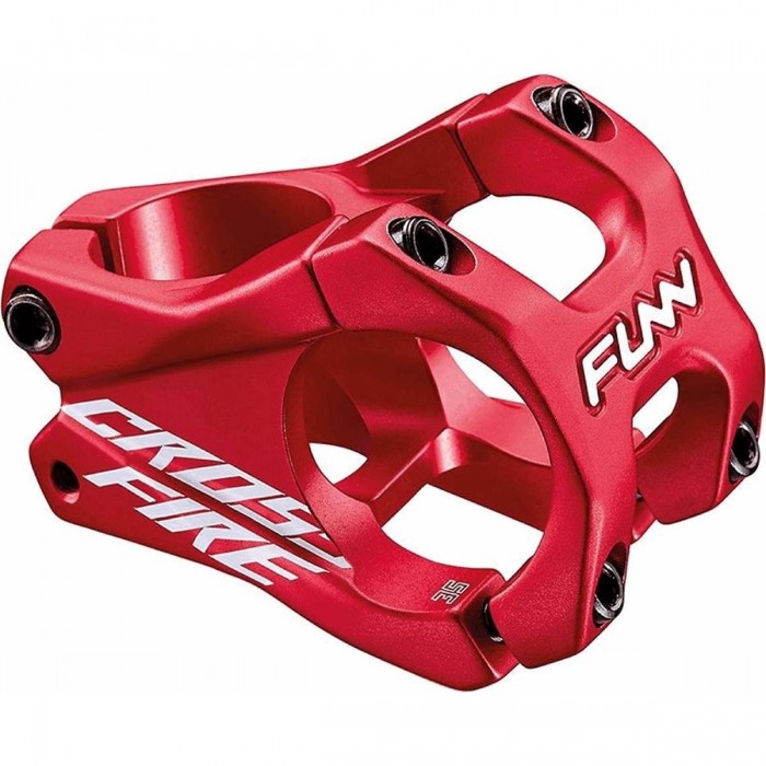 Attacco Manubrio MTB Crossfire 31,8x50mm in Alluminio Rosso 0° 130g - FUNN - 1 - Attacchi manubrio - 4712931189742