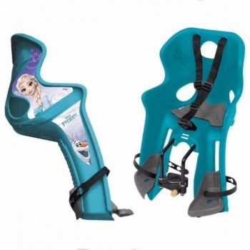 Seggiolino Anteriore per Bambini Frozen Disney, Attacco al Telaio Azzurro, Capacità 15 kg - 1 - Seggiolini - 8005586199133