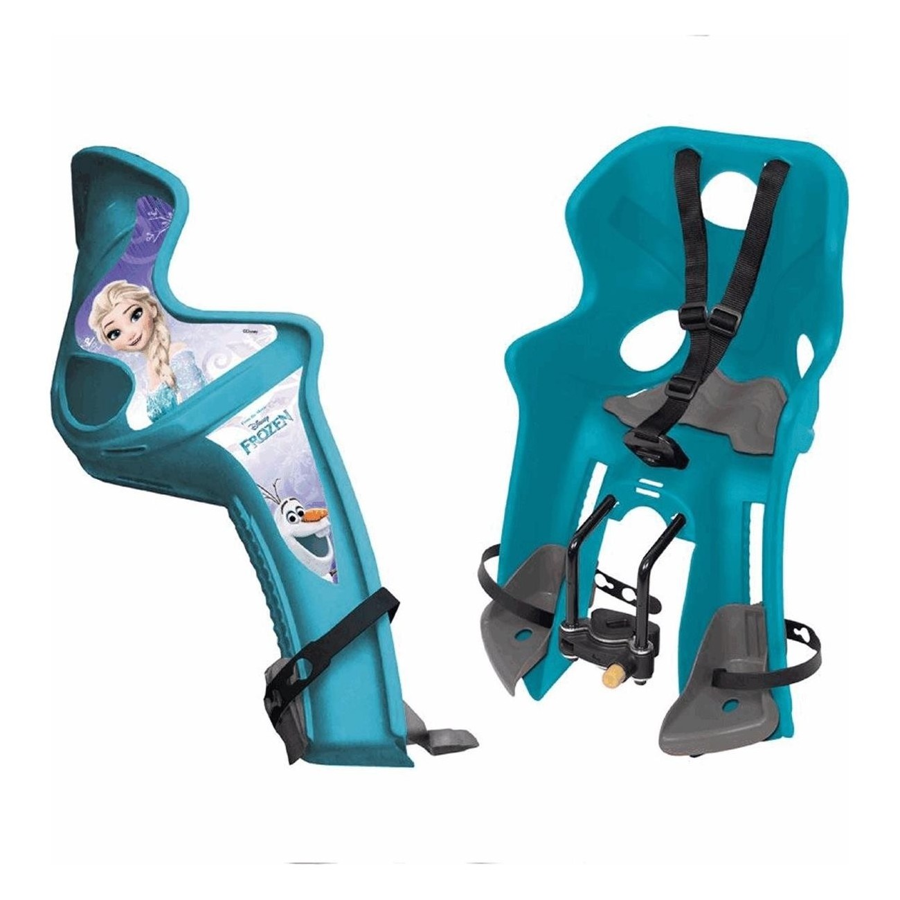 Disney Frozen Front Child Seat, Blue Frame Mount, Capacity 15 kg - 1