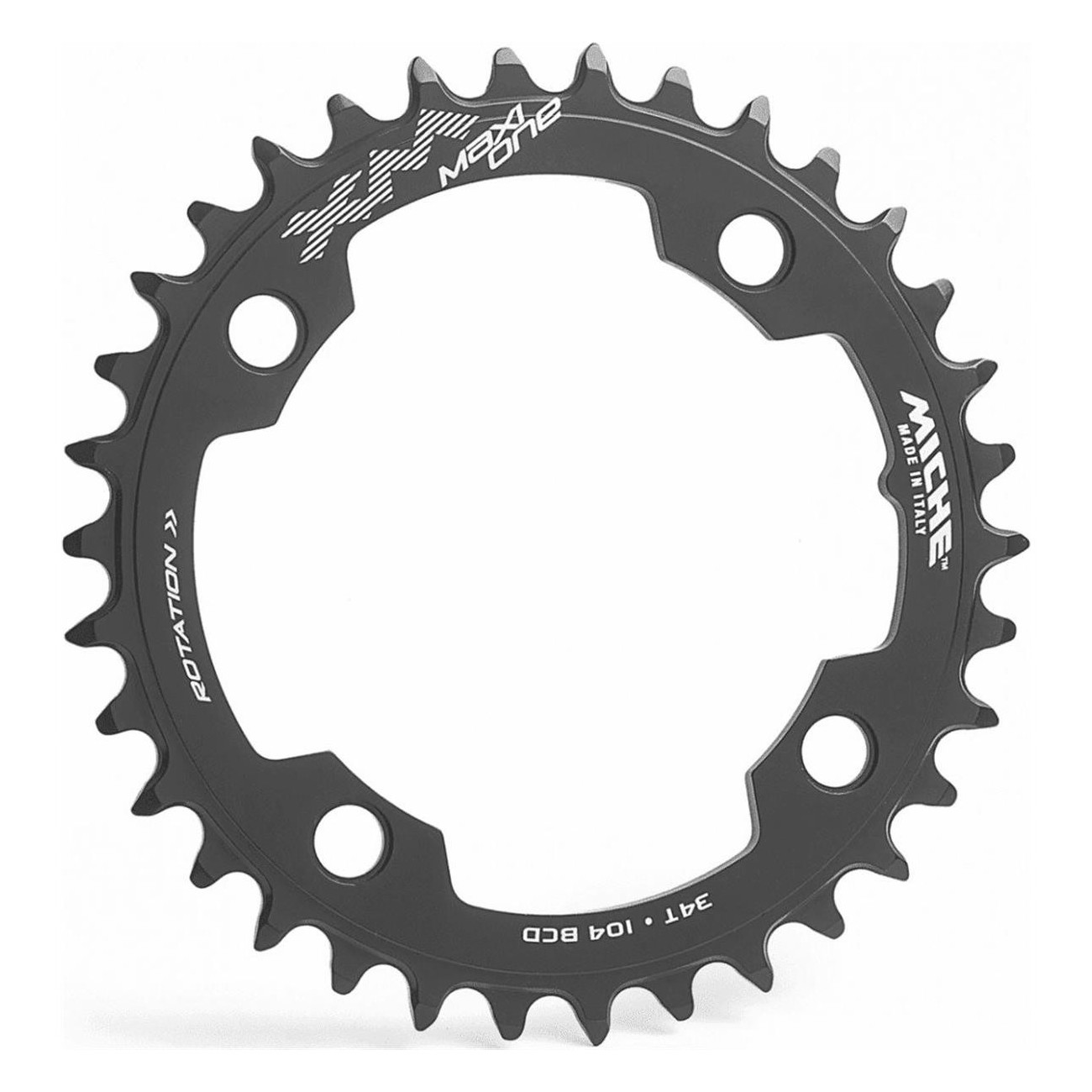 MICHE XM MAXI ONE 38T BCD104 Chainring for Yamaha/Brose E-bikes, AL 7075-T6 - 1