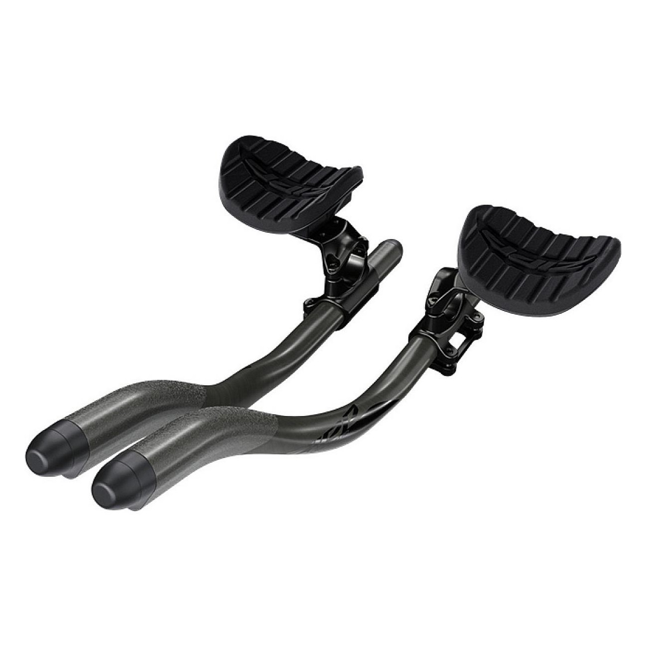 Vuka Triathlon Clip in Alluminio con Prolunghe Vuka Alumina Evo 110 mm, Bloccaggio Alto, Morsetto 31.8/22.2 mm - 1 - Prolunghe m