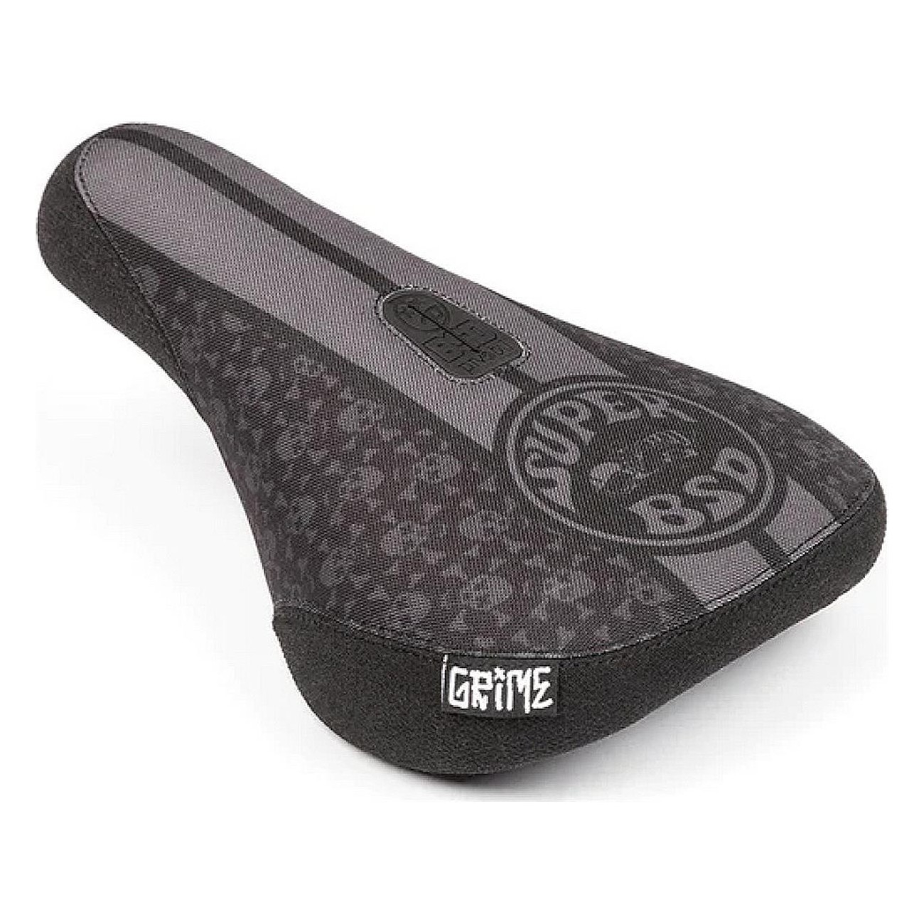 Grime Fat Pivotal Super Black Seat - Comfort and Durability for Bicycles - 1