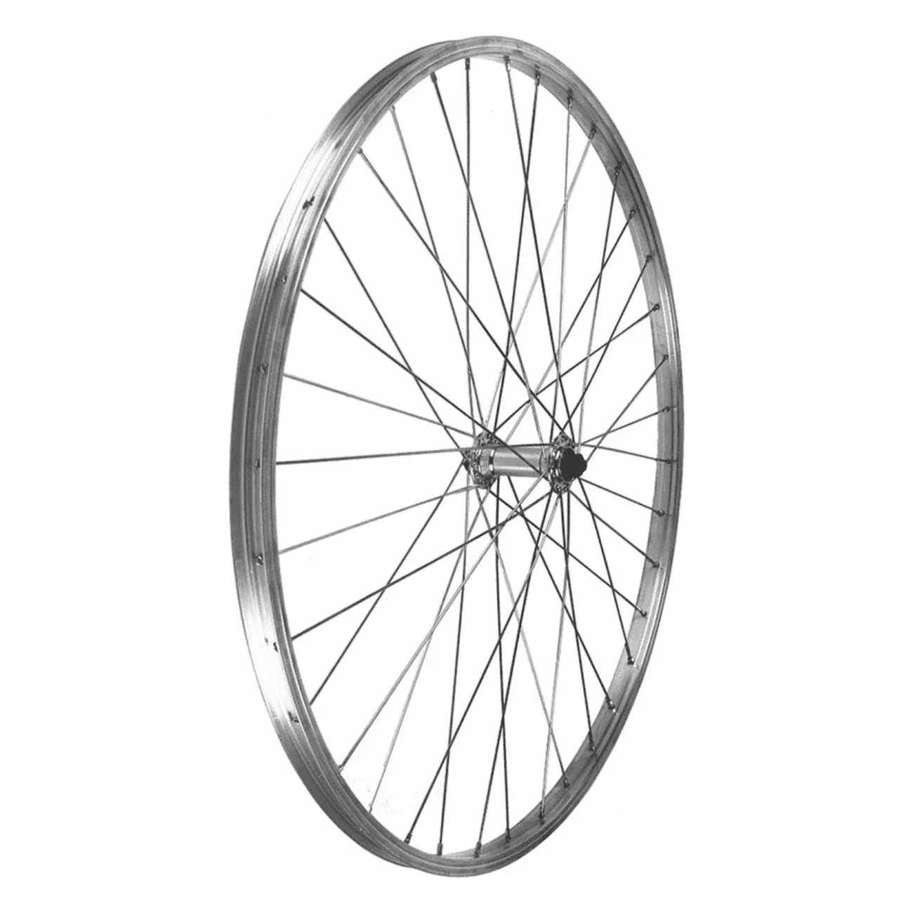 Ruota Anteriore 26x1.75 in Alluminio per V-brake con Mozzo a Bloccaggio Rapido Silver - 1 - Ruote complete - 8053329969260