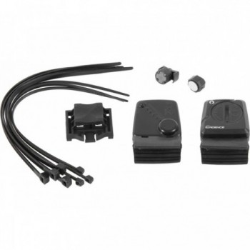 M-WAVE 244730/1 Replacement Set with Magnetic Sensor and Battery for Speed and Cadence - 1