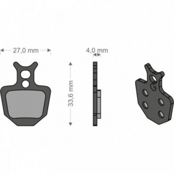 Organic Brake Pads for ORO FORMULA BRENTA - High Performance & Reliability - 1