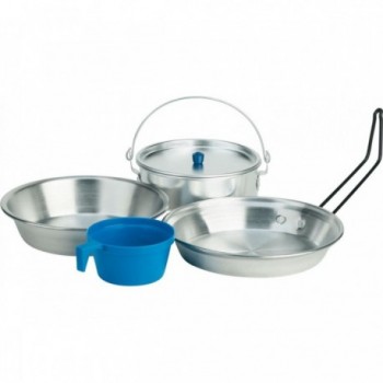 Set de Camping de Aluminio con Olla y Sarténes - 1