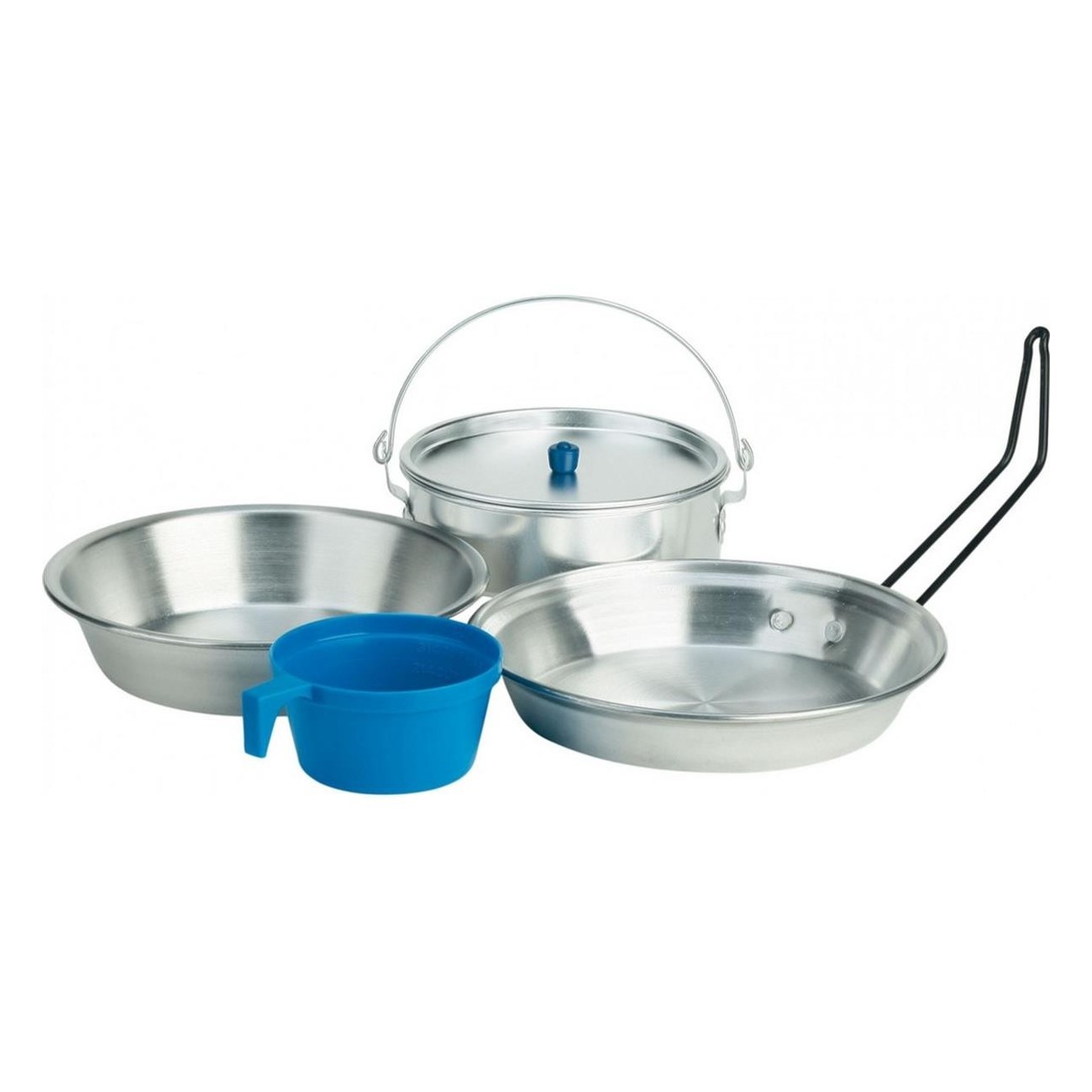 Set de Camping de Aluminio con Olla y Sarténes - 1