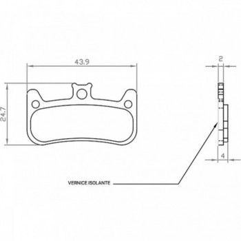 Organische Bremsbeläge Formula Cura 4 für E-Bike - 1 Set - 1