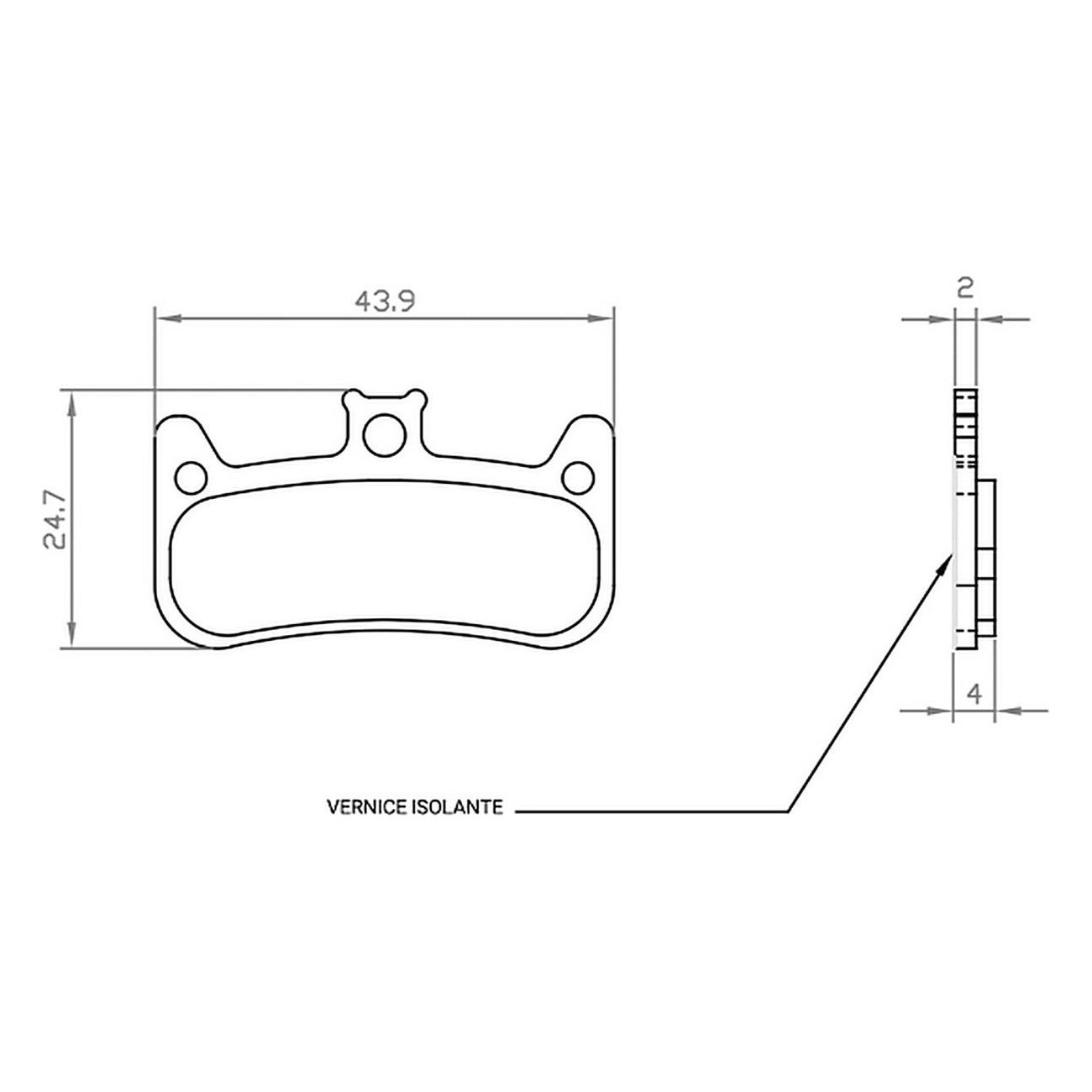 Organische Bremsbeläge Formula Cura 4 für E-Bike - 1 Set - 1