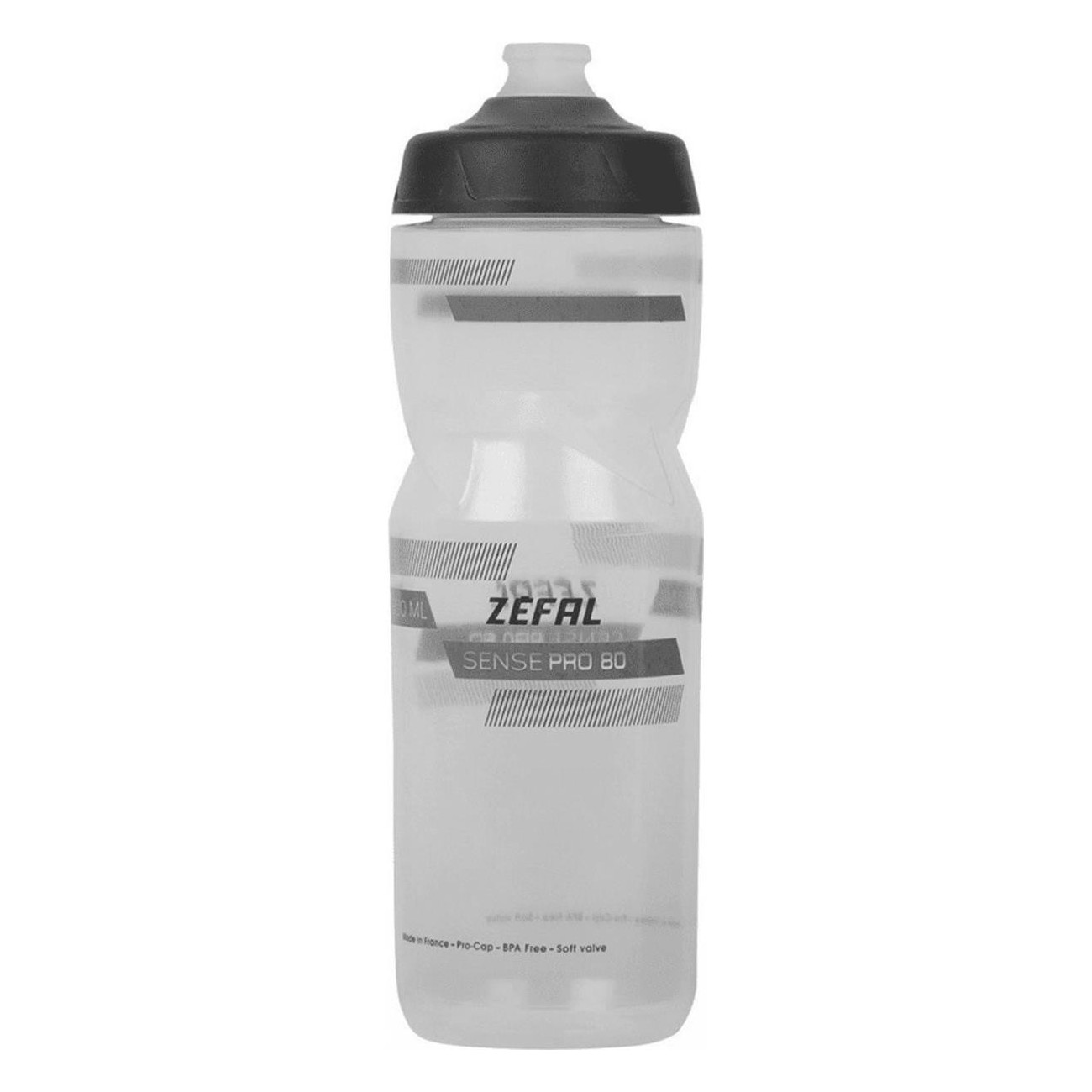 Botella Sense Pro 80 de Polipropileno 800ml - Transparente, Gris, Negro - 1