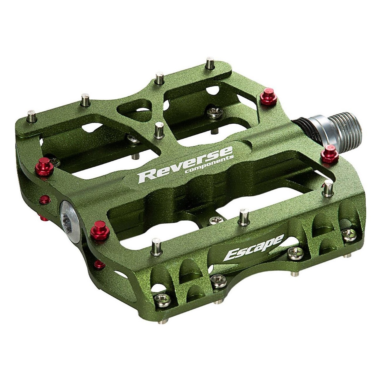 Pedal de Fuga Inversa Verde para MTB - Resistente y Fiable para Bike Park - 1